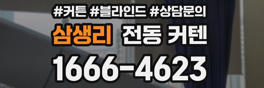 삼생리 전동 커텐