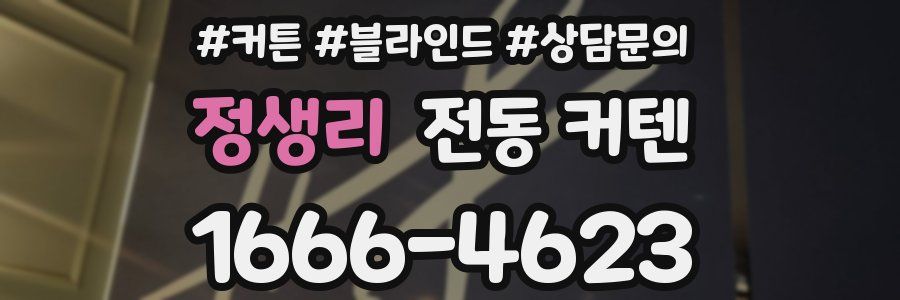 정생리 전동 커텐