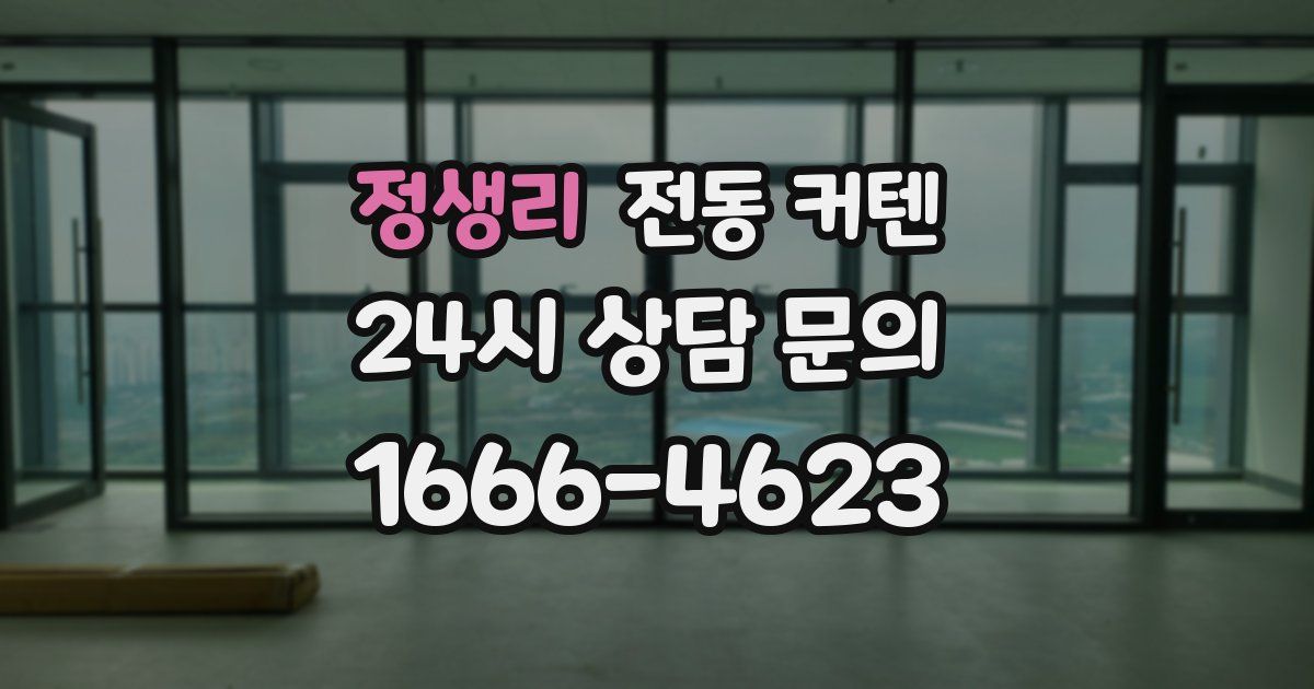 정생리 전동 커텐