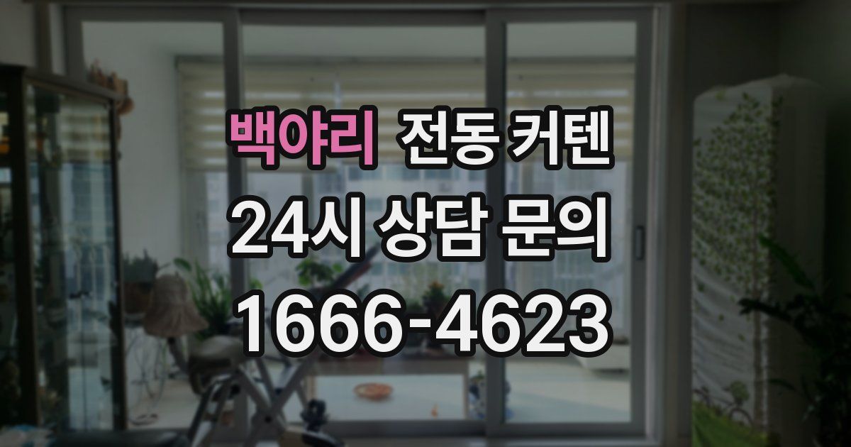 백야리 전동 커텐