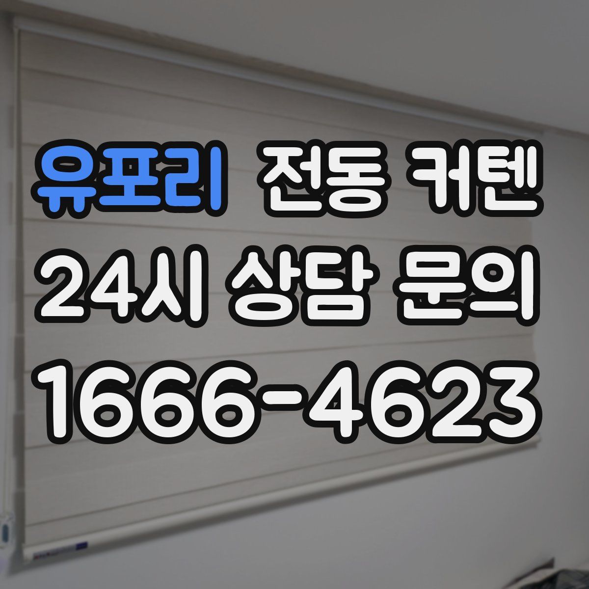 유포리 전동 커텐