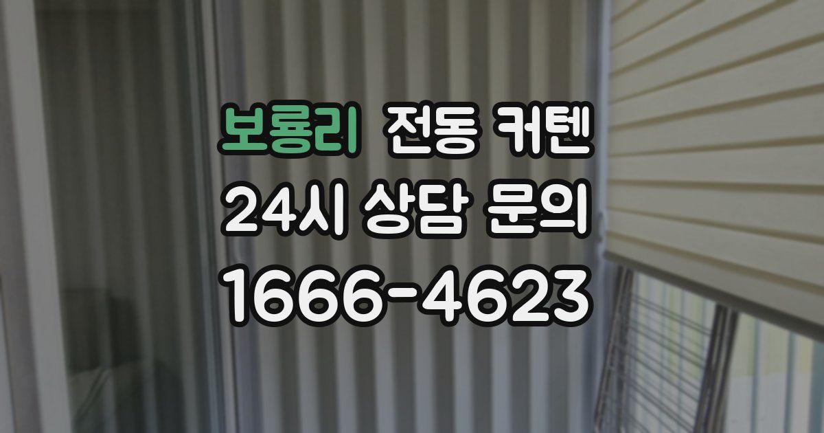 보룡리 전동 커텐
