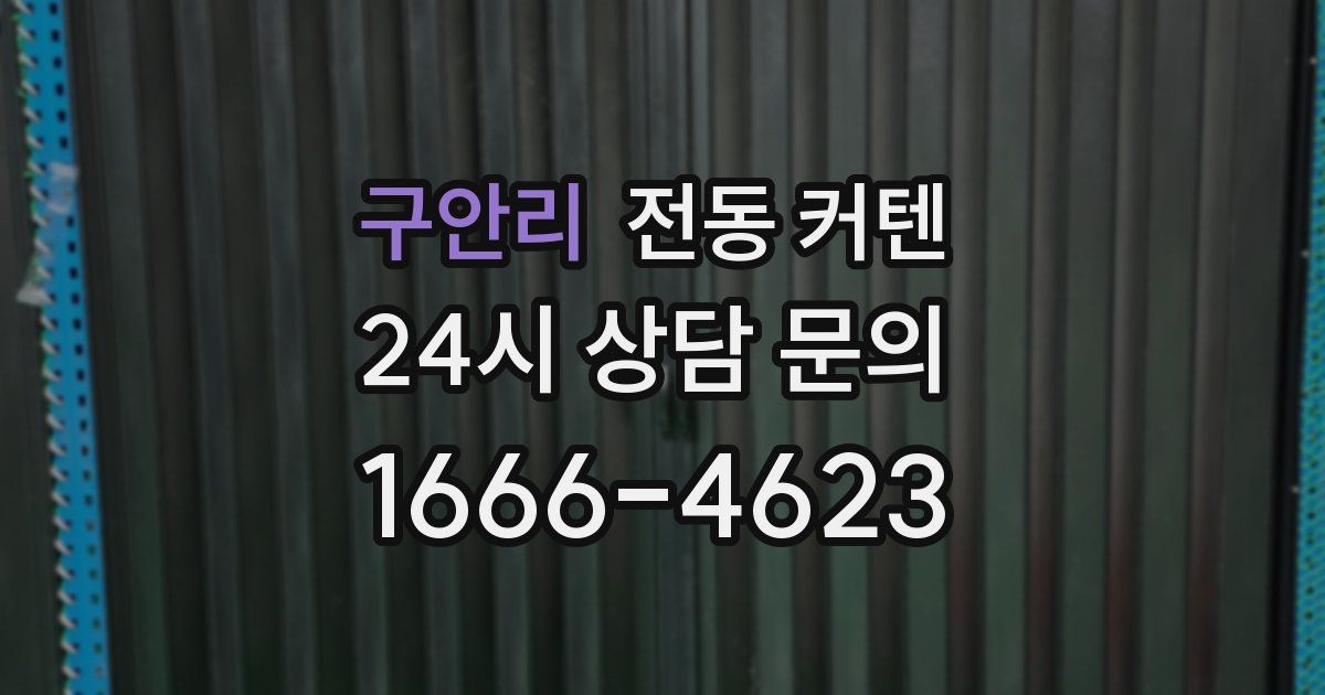 구안리 전동 커텐