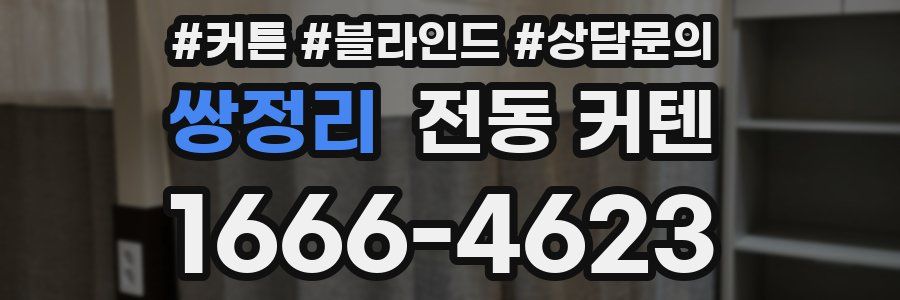 쌍정리 전동 커텐