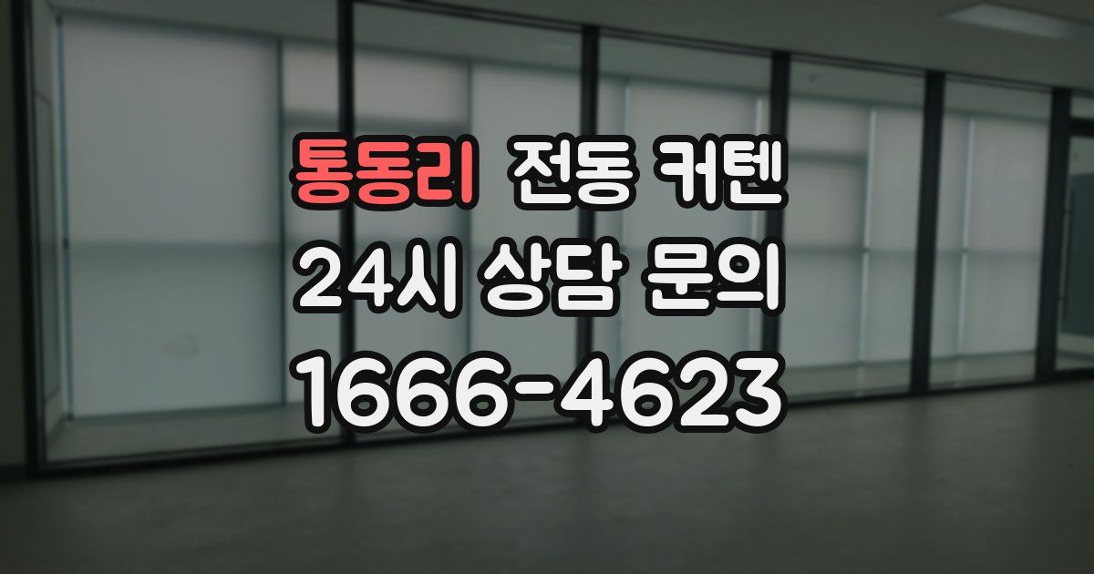 통동리 전동 커텐