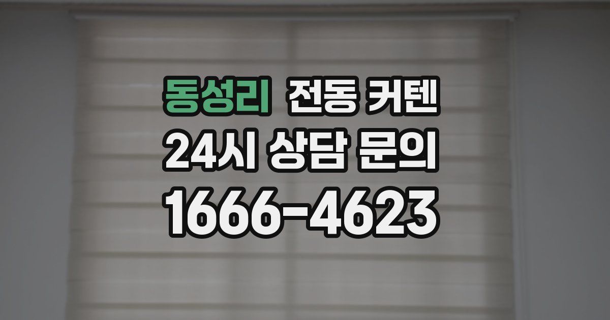 동성리 전동 커텐