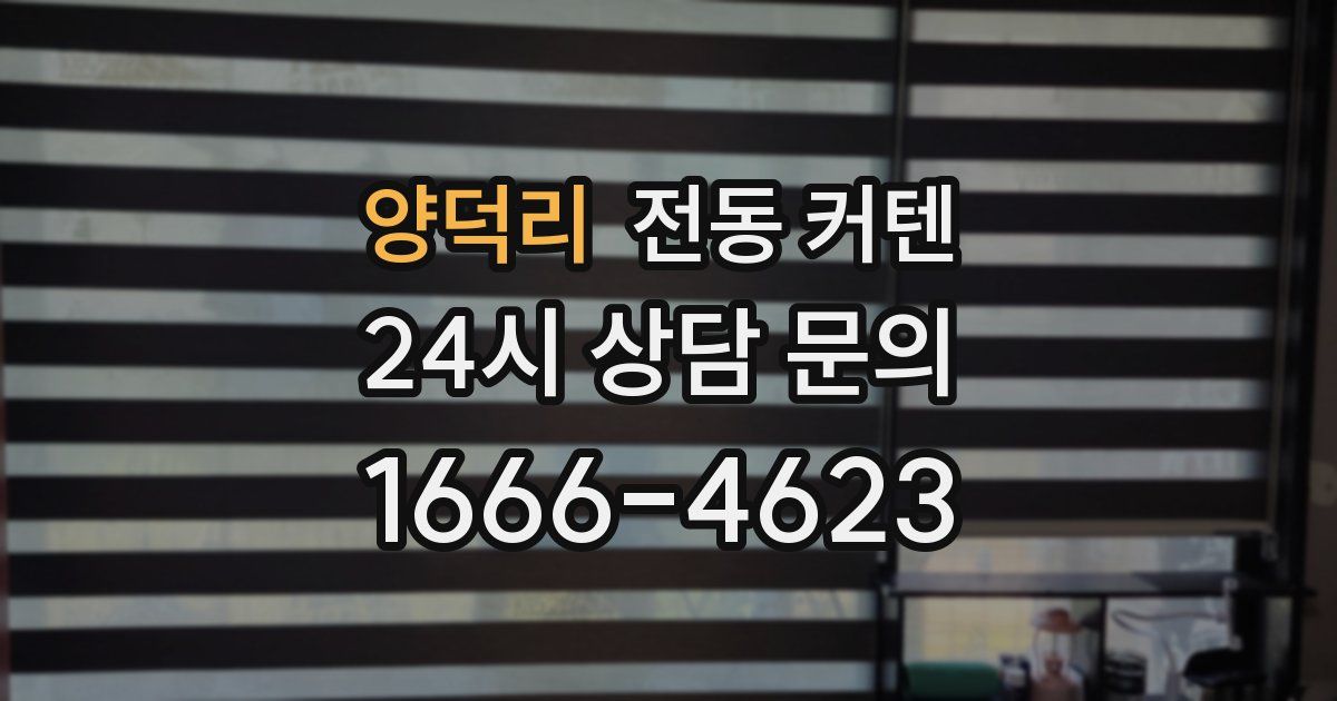 양덕리 전동 커텐