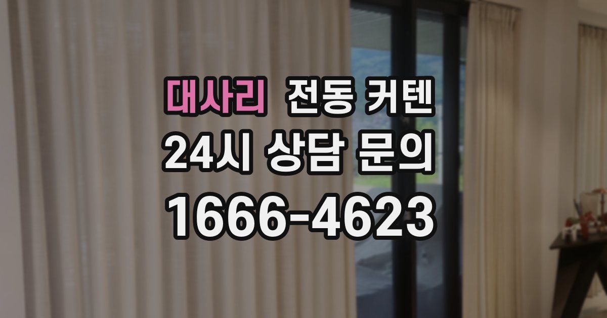 대사리 전동 커텐