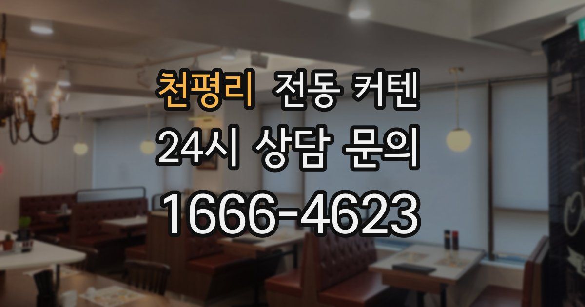 천평리 전동 커텐