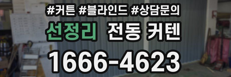 선정리 전동 커텐