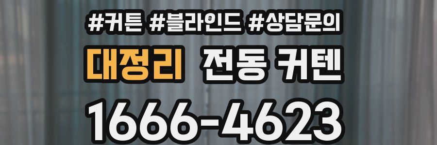 대정리 전동 커텐