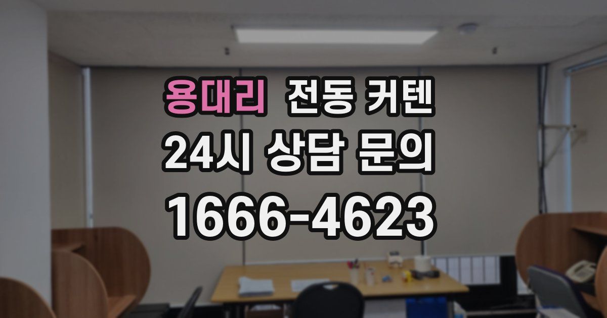 용대리 전동 커텐