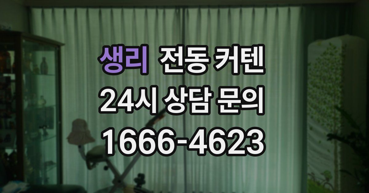 생리 전동 커텐