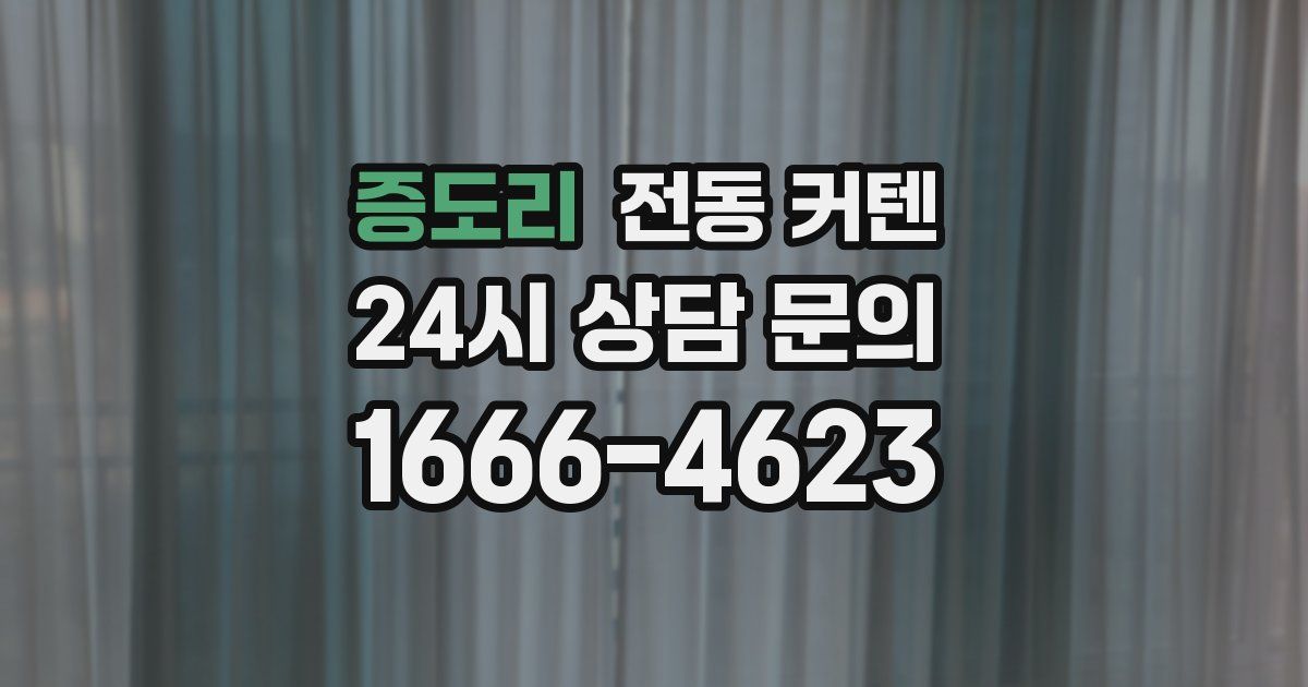 증도리 전동 커텐