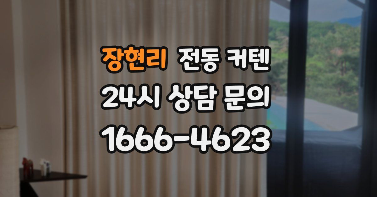 장현리 전동 커텐
