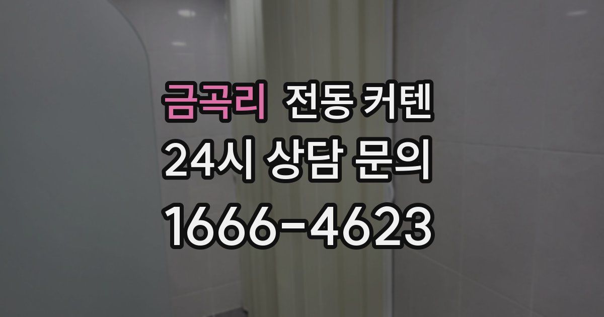 금곡리 전동 커텐
