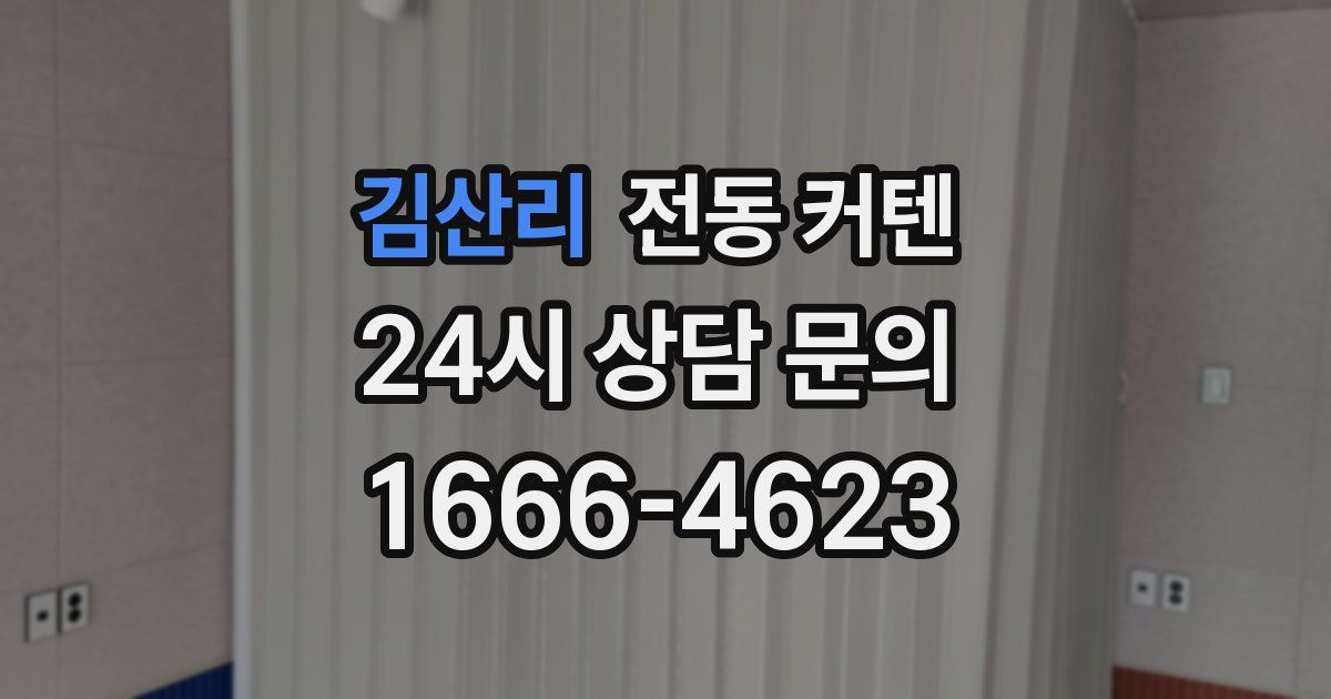김산리 전동 커텐