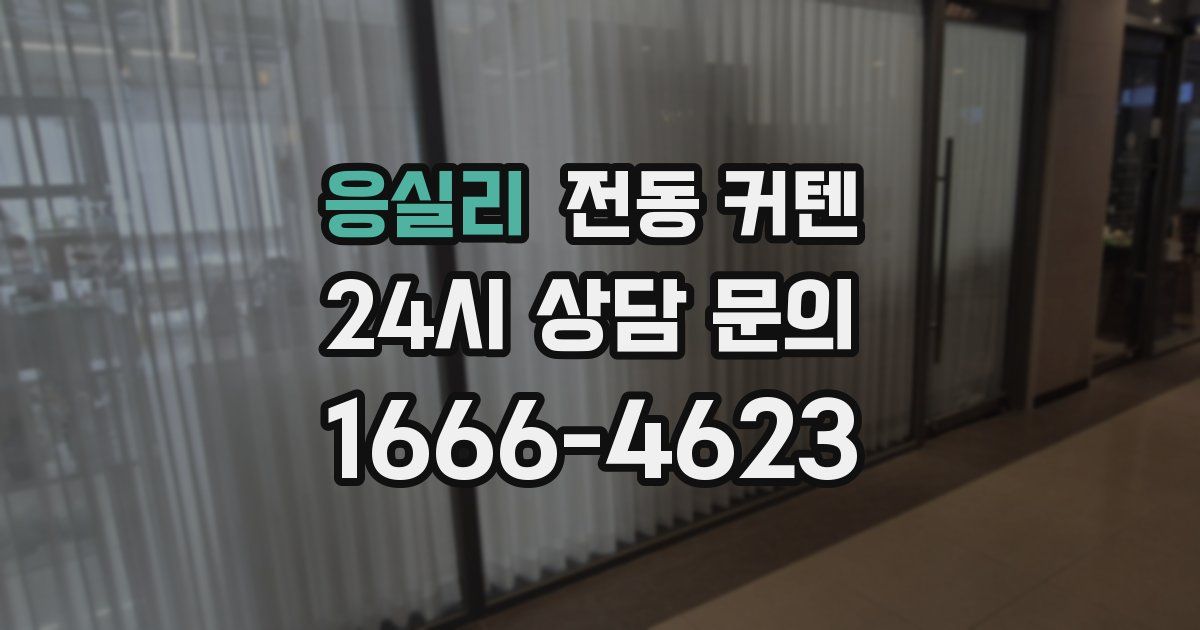 응실리 전동 커텐