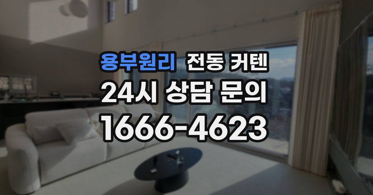 용부원리 전동 커텐