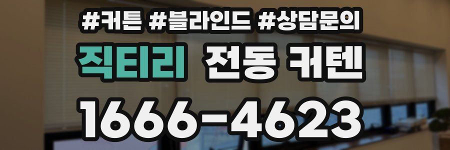 직티리 전동 커텐