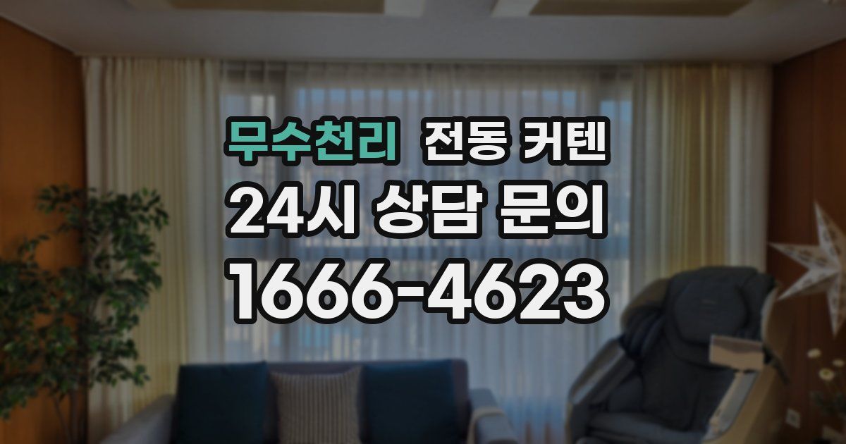 무수천리 전동 커텐