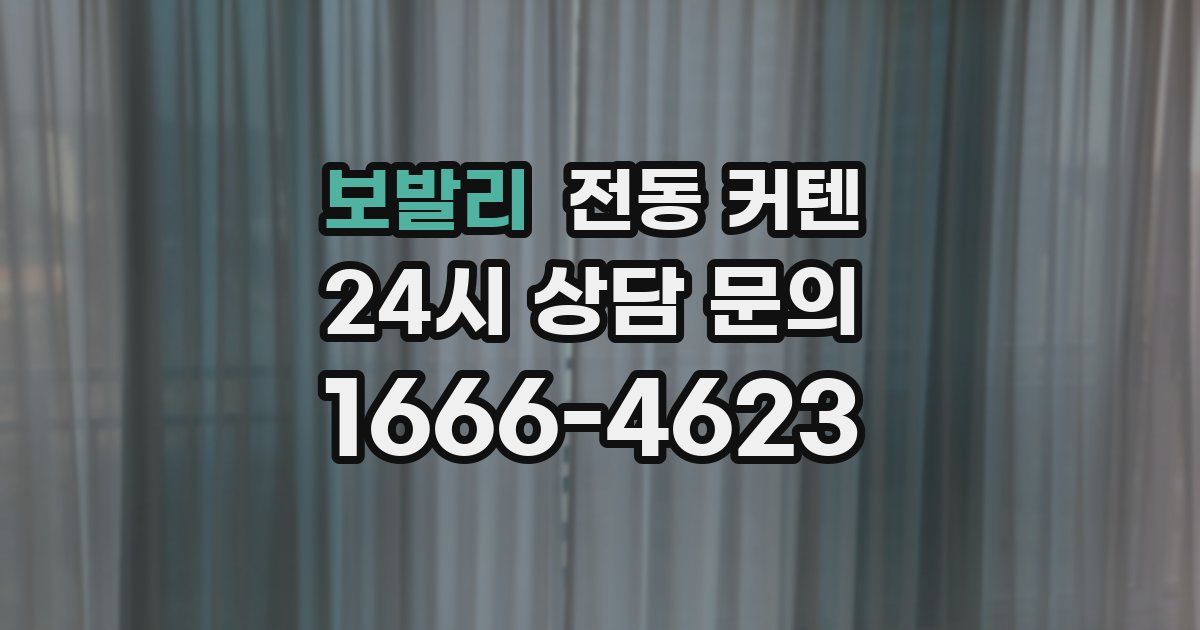 보발리 전동 커텐
