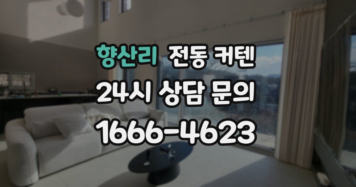 향산리 전동 커텐