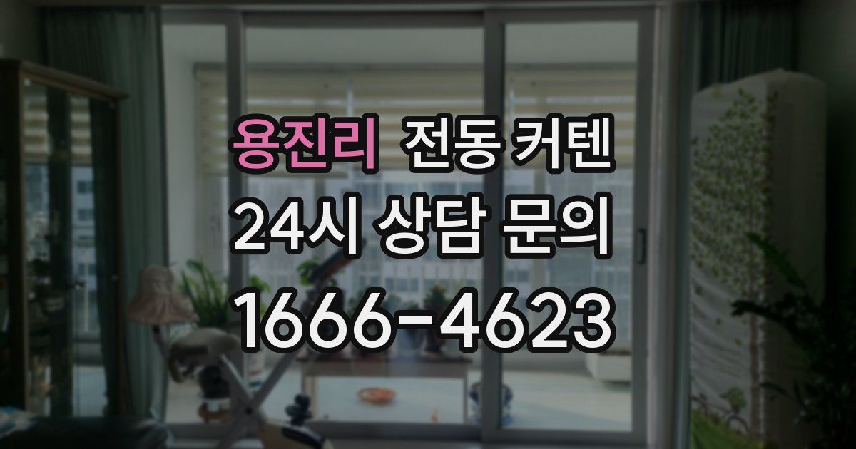 용진리 전동 커텐
