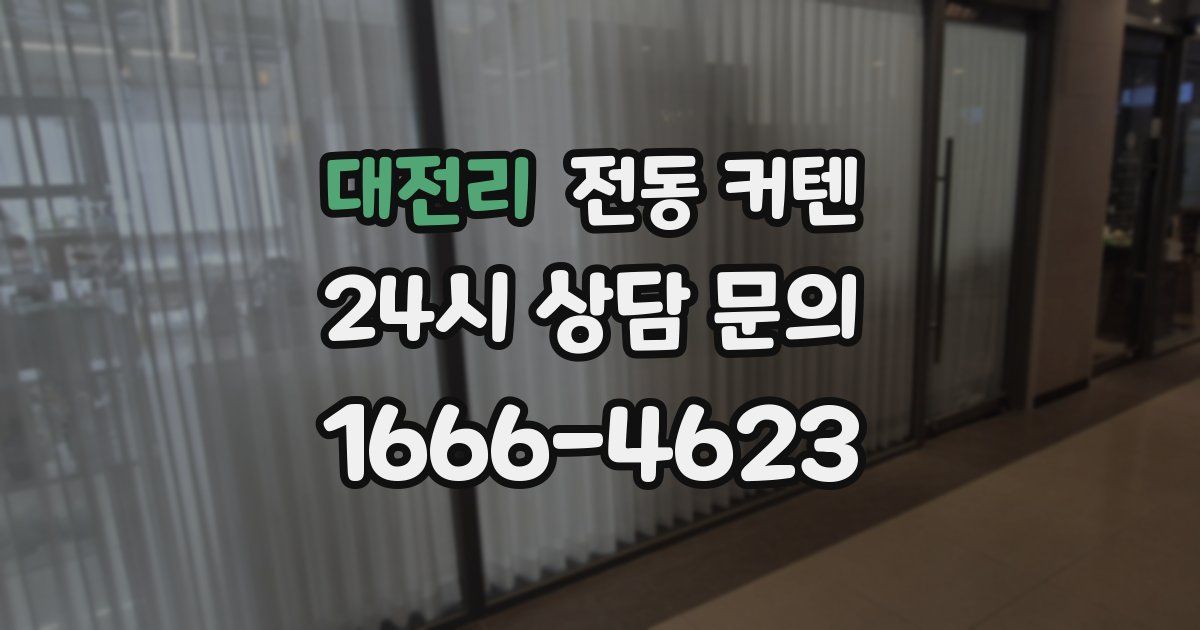 대전리 전동 커텐