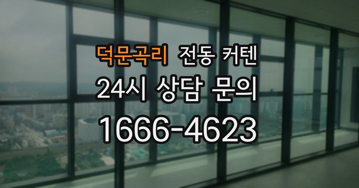 덕문곡리 전동 커텐