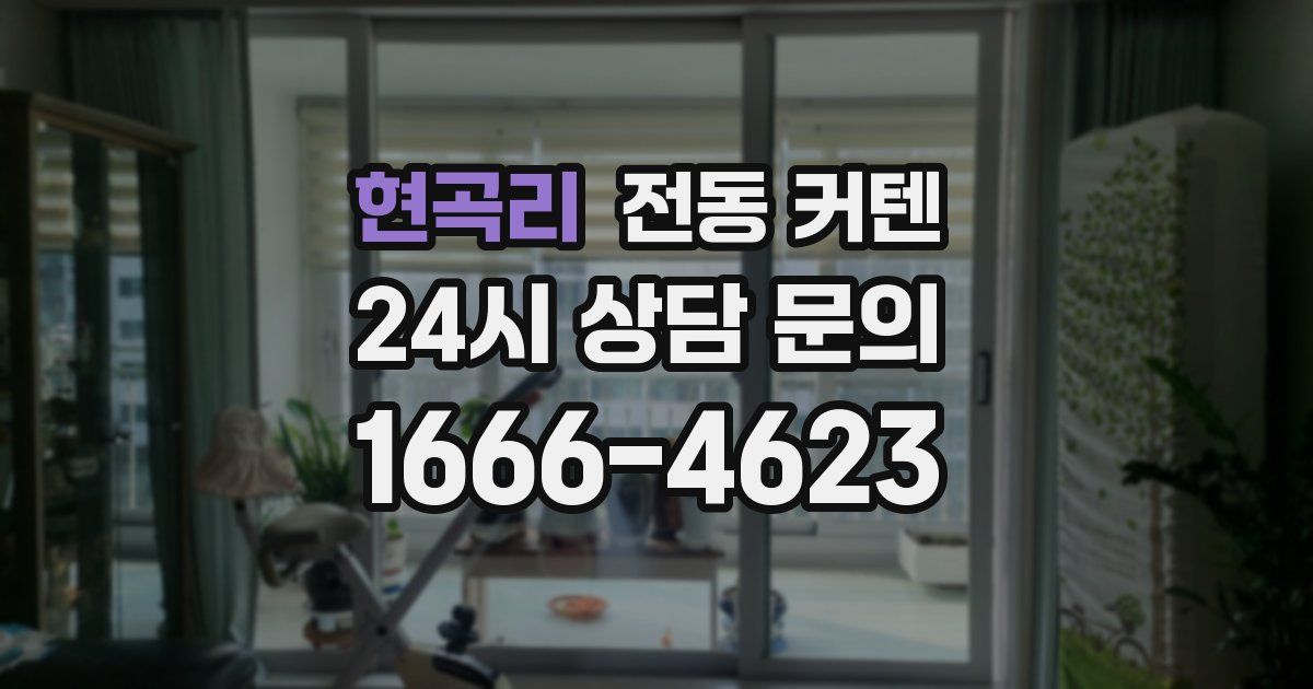 현곡리 전동 커텐