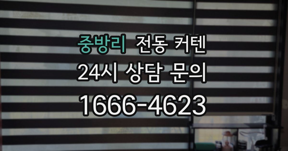 중방리 전동 커텐