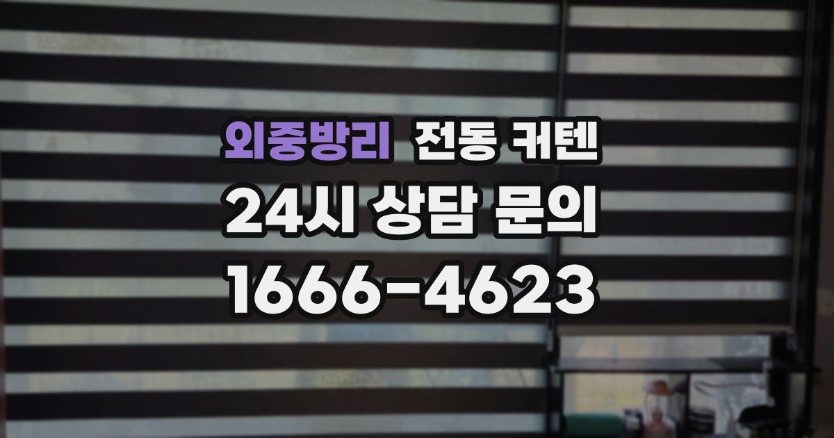 외중방리 전동 커텐