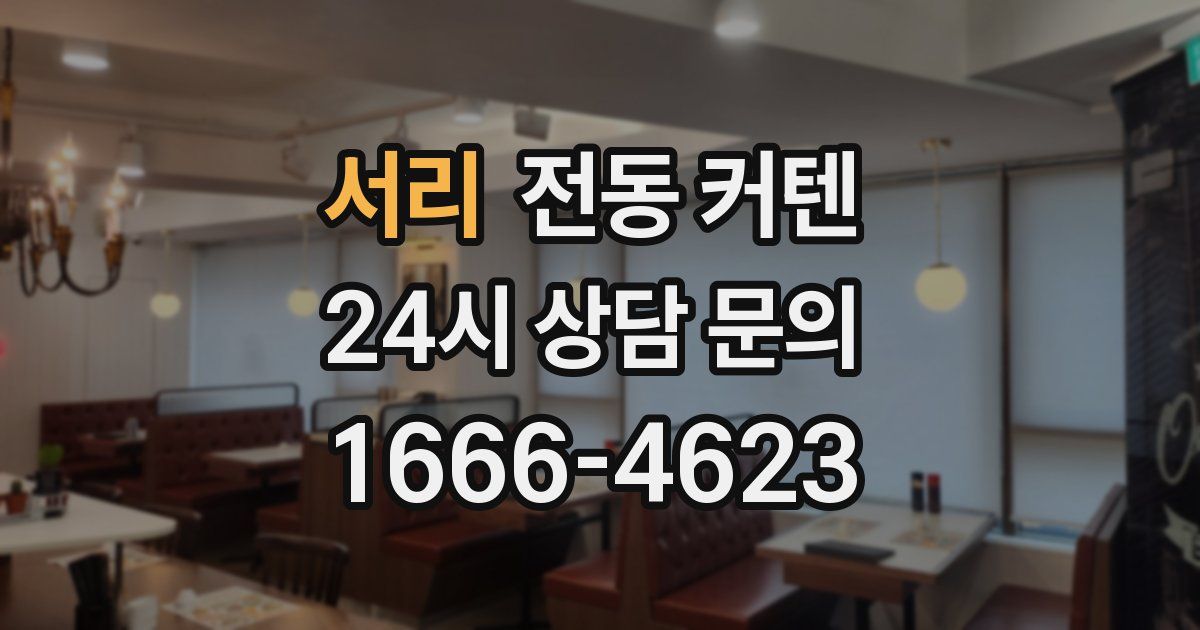 서리 전동 커텐