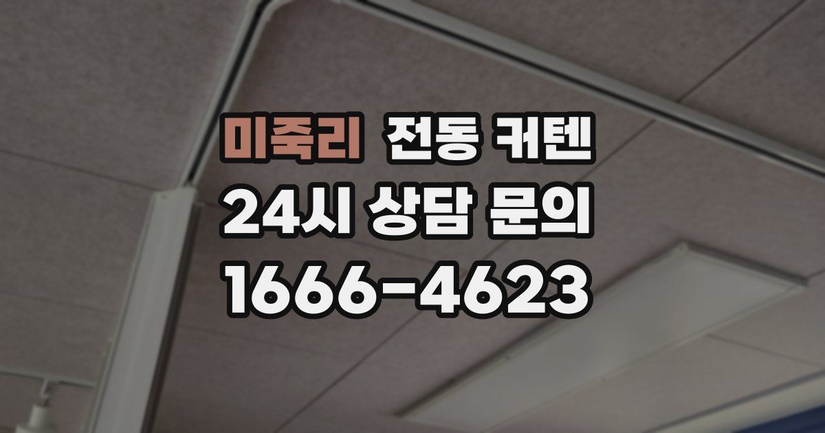 미죽리 전동 커텐