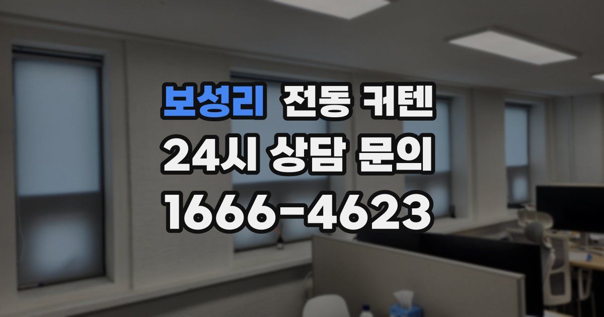 보성리 전동 커텐