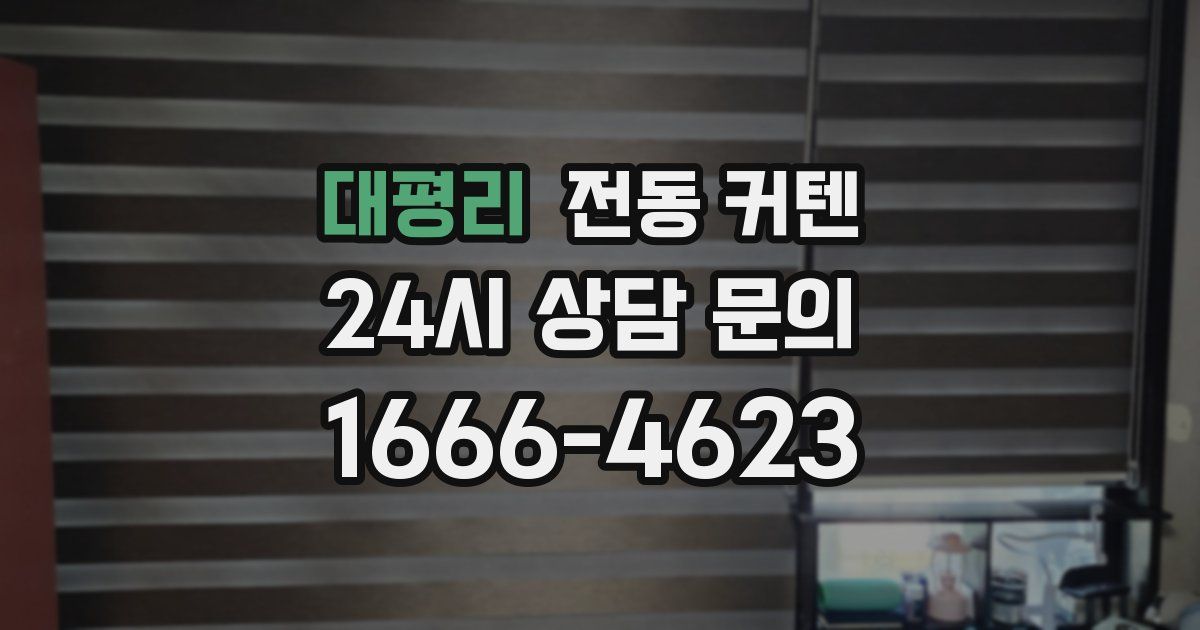 대평리 전동 커텐
