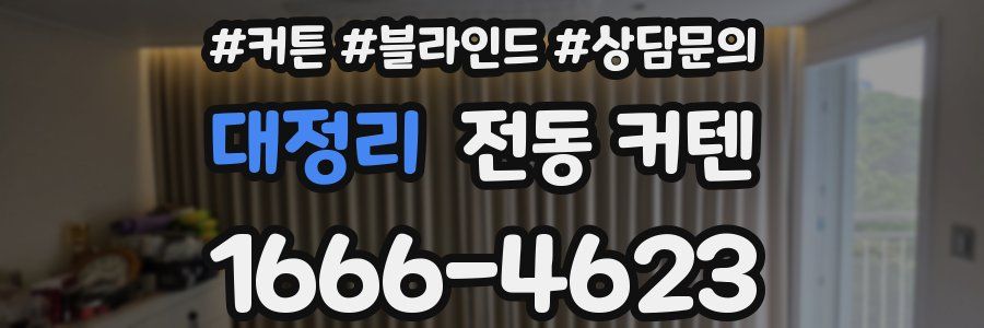 대정리 전동 커텐