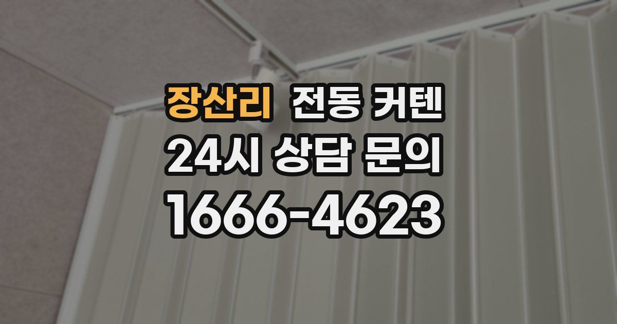 장산리 전동 커텐