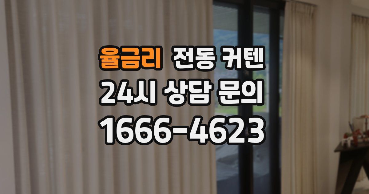율금리 전동 커텐