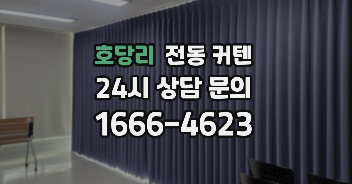 호당리 전동 커텐