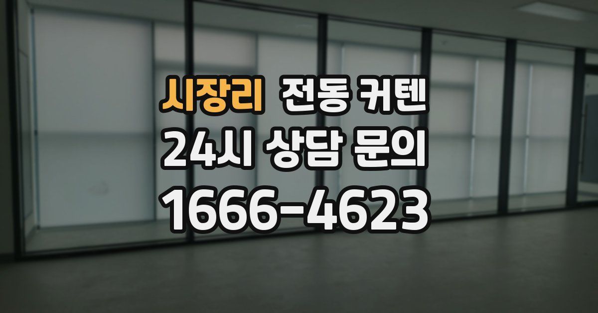시장리 전동 커텐