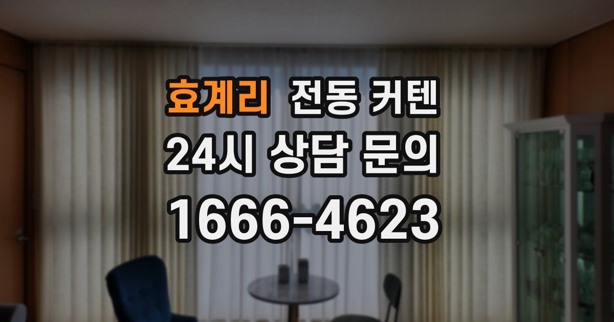 효계리 전동 커텐