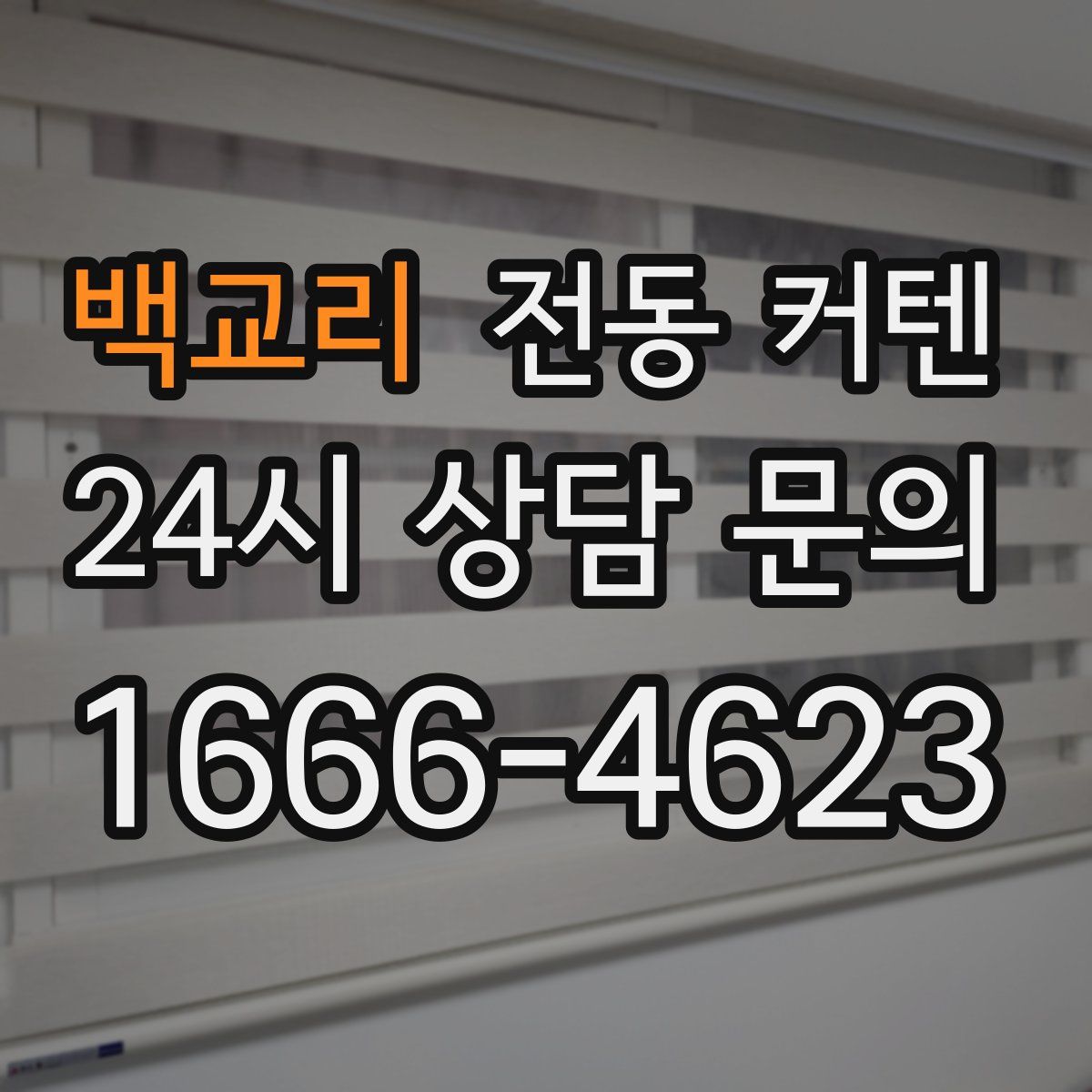 백교리 전동 커텐