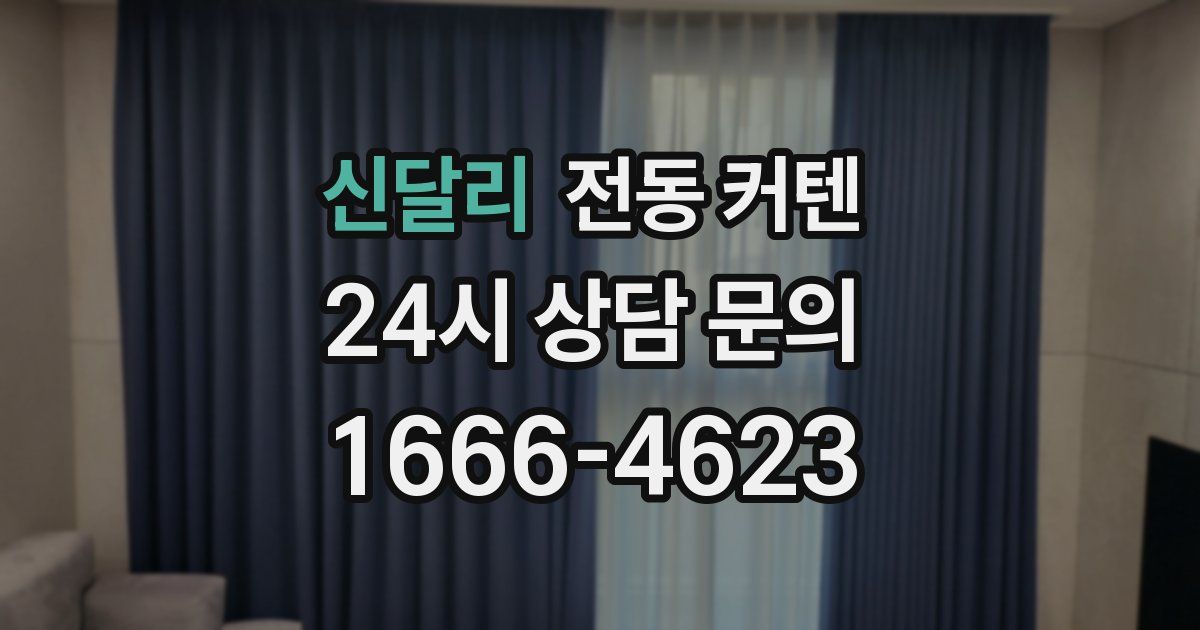 신달리 전동 커텐