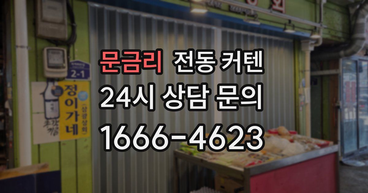 문금리 전동 커텐