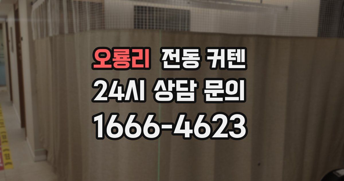 오룡리 전동 커텐