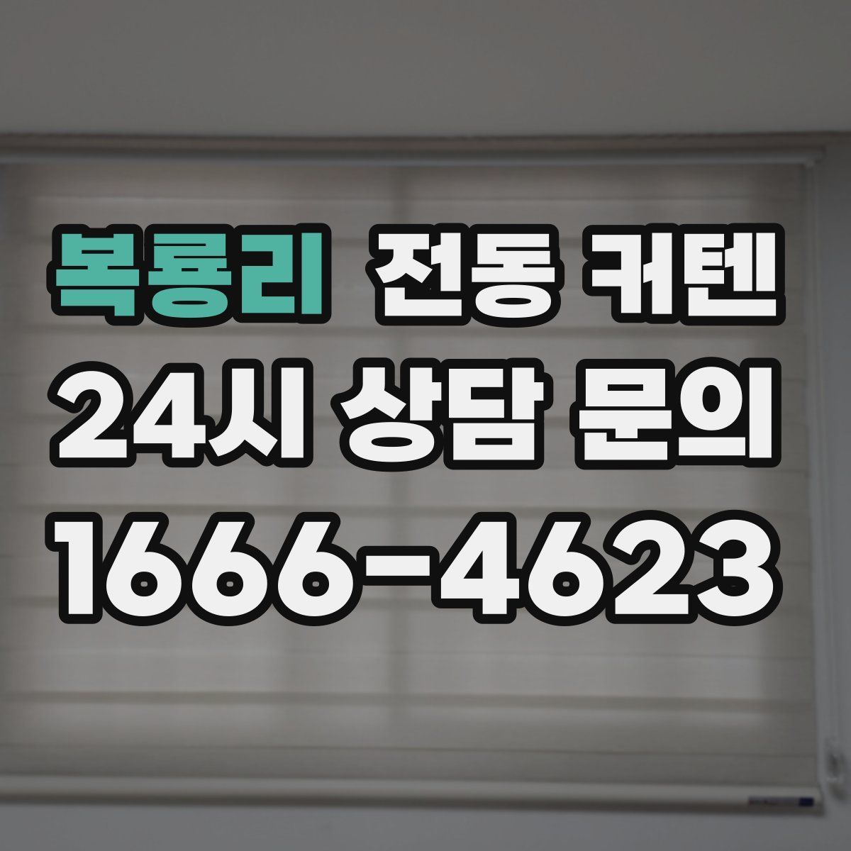 복룡리 전동 커텐