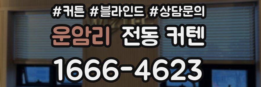운암리 전동 커텐