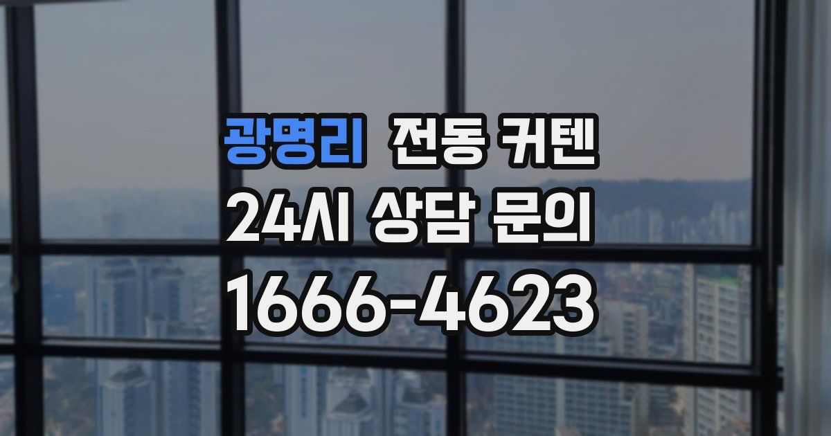 광명리 전동 커텐